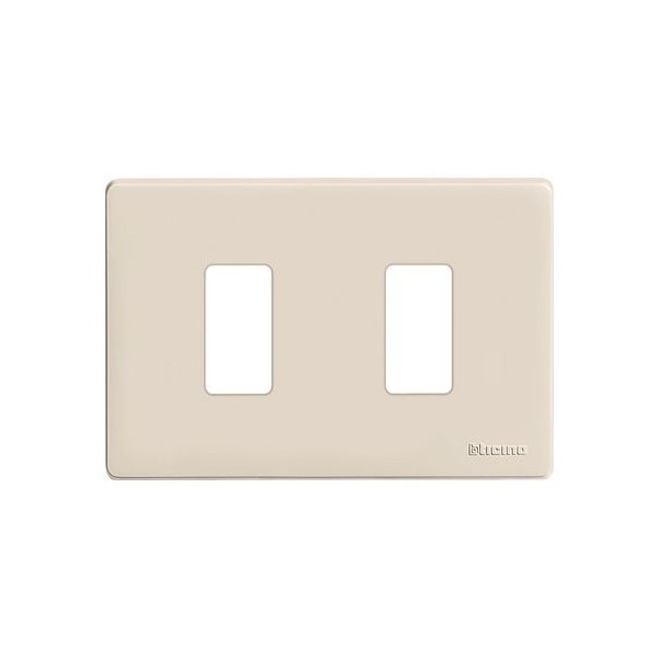 Plaque magique Bticino 503/2/r 2 places en résine